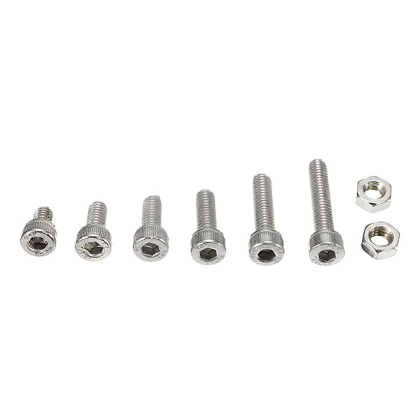 Suleve M4SH1 M4 Stainless Steel Hex Socket Cap Head Screws Bolts Nuts Assortment Kit 250Pcs