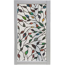 46x100cm Window Film Sticker Leaf Stained Glass Static DIY Home Decorations