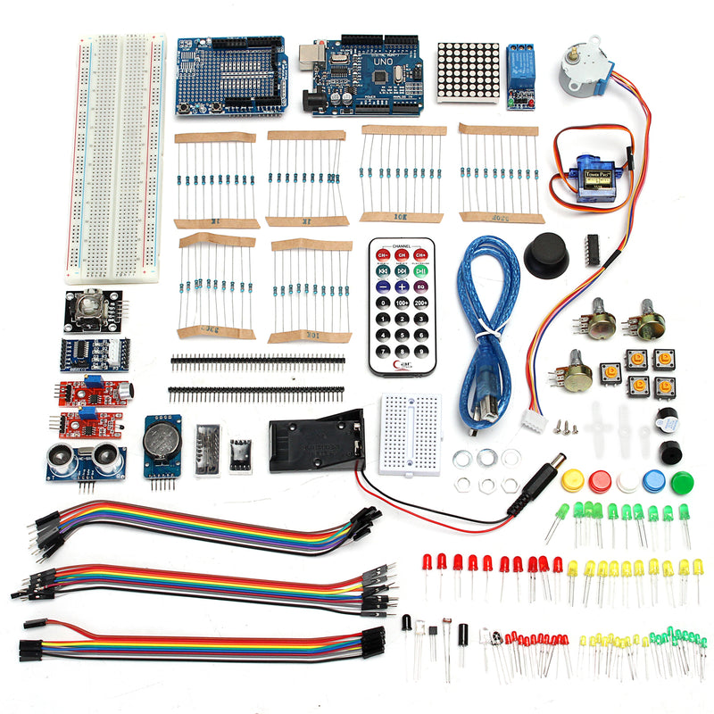 Ultimate UNOR3 Starter With Stepper Servo Motor Relay RTC Kits Geekcreit for Arduino - products that work with official Arduino boards