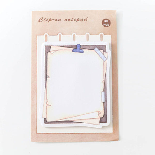 Japanese Stationery Creative Stick Notes Retro Notebook Message Post 10 Pcs