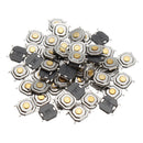 250Pcs DC12V 4 Pins Tact Tactile Push Button Switch Momentary SMD Switch 5x5x1.5MM
