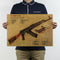 Art Gun Poster  Pour Bar Pub Decoration Murale Mitraillette Home Decor