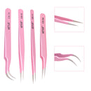 4 Pros Multifunctional Tweezers Makeup False Fake Eyelashes Extension Cosmetic Tools