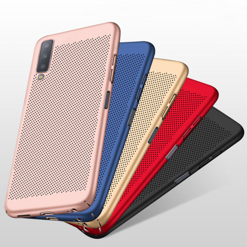 Bakeey Breathable Anti-Fingerprint Hard PC Protective Case For Samsung Galaxy A7 2018