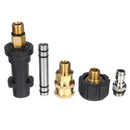 Pressure Washer Extension Lance Wand 1/4" M22 Quick Connect Adapter Hose G-un Fit