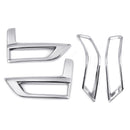 4Pcs Chrome Fog Light Lamp Reflector Cover Trims for Nissan Rogue 2017-2018 X-Trail 2017
