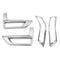 4Pcs Chrome Fog Light Lamp Reflector Cover Trims for Nissan Rogue 2017-2018 X-Trail 2017
