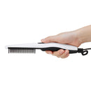 Unisex Electric Beard Straightener Brush Portable Quick Hair Straightening Curling Comb Constant Temperature Negative Ion Hair Styling Tool