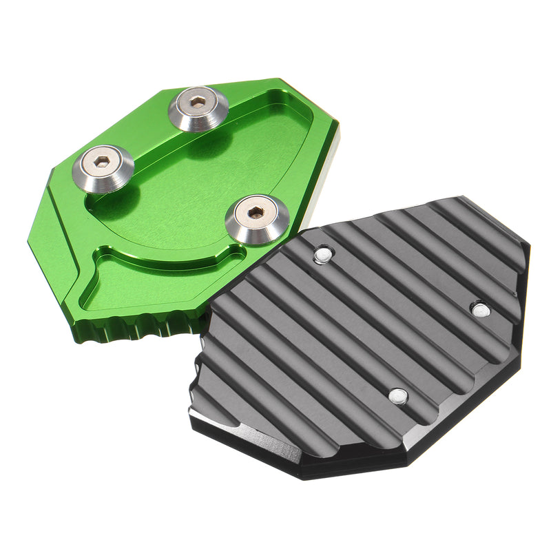 CNC Motorcycle Side Stand Kickstand Enlarge Plate Pad For Kawasaki GTR1400 ZX14R 08-15
