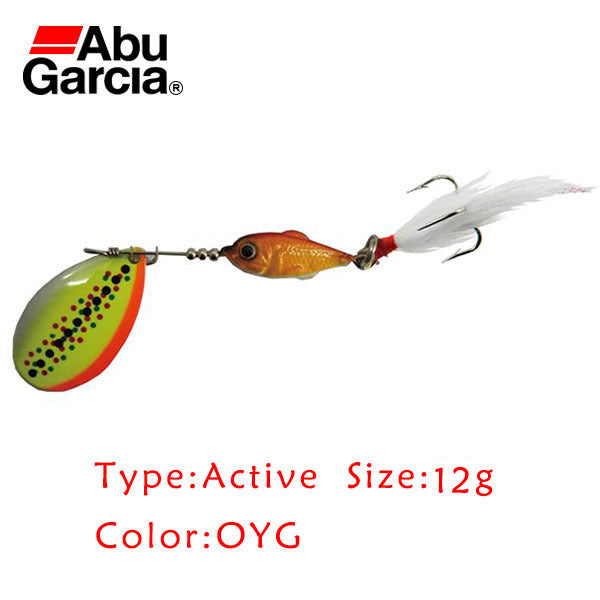 Original Abu Garcia Active OYG 7g 12g Spinner Fishing Lure Spoon Fishing Wobbler Swimbait
