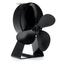 IPRee 4 Blades Stove Fan Heat Powered Wood Burner Fireplace Fan 150-180CFM 60-400C