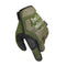 FREE SOLDIER 1Pair Full Finger Glove Army Green Tactical Gloves Elastic Slip Resistant Gloves For Outdoor Sports Cycling Riding Hunting