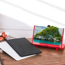 Bakeey 12" HD 3D Phone Screen Magnifier Enlarge 3-4 Times Foldable Movie Video Screen Amplifier Lazy Desktop Mounts for all Cell Phone