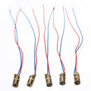 50 pcs DC 5V 5mW 650nm 6mm Laser Dot Diode Module Red Copper Head Tube