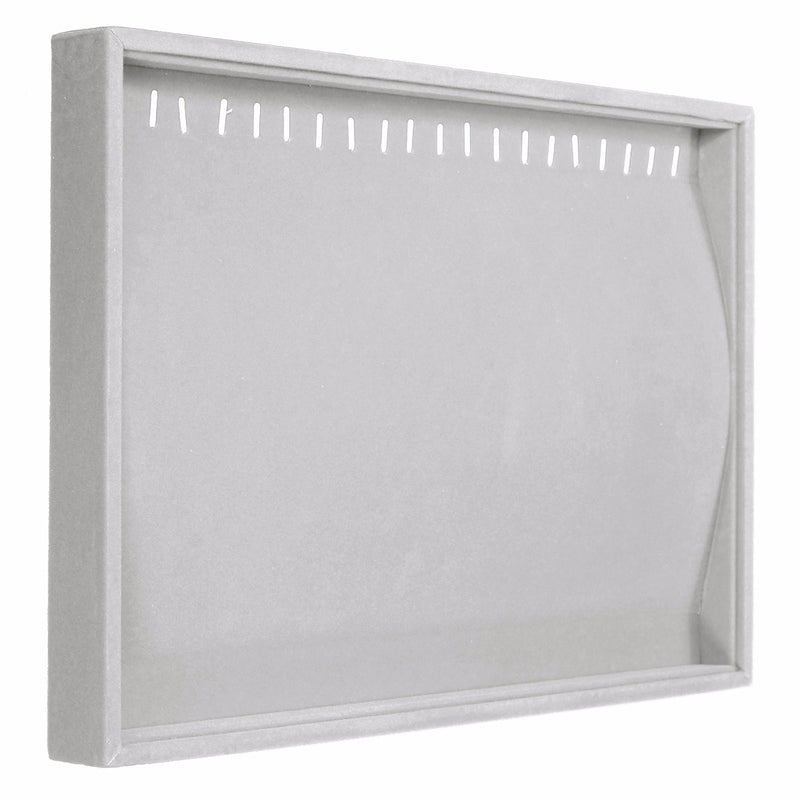 Velvet Necklace Curved Showcase Storage Holder Jewelry Display Tray