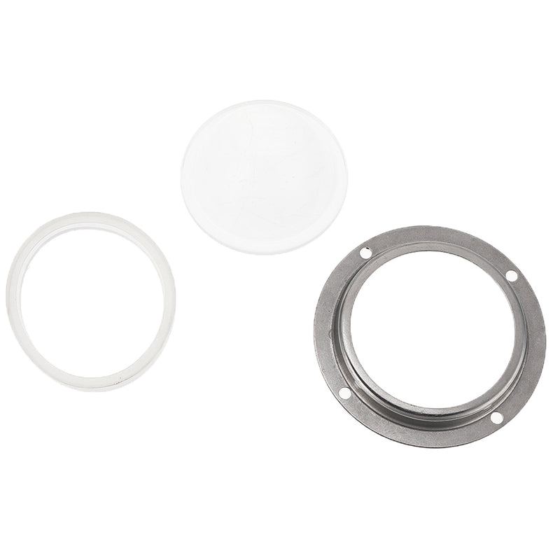 Waterproof 60 Degree LED Lens Optical Glass 66mm + Aluminum Ring For 20W 30W 50W 100W High Power Chip