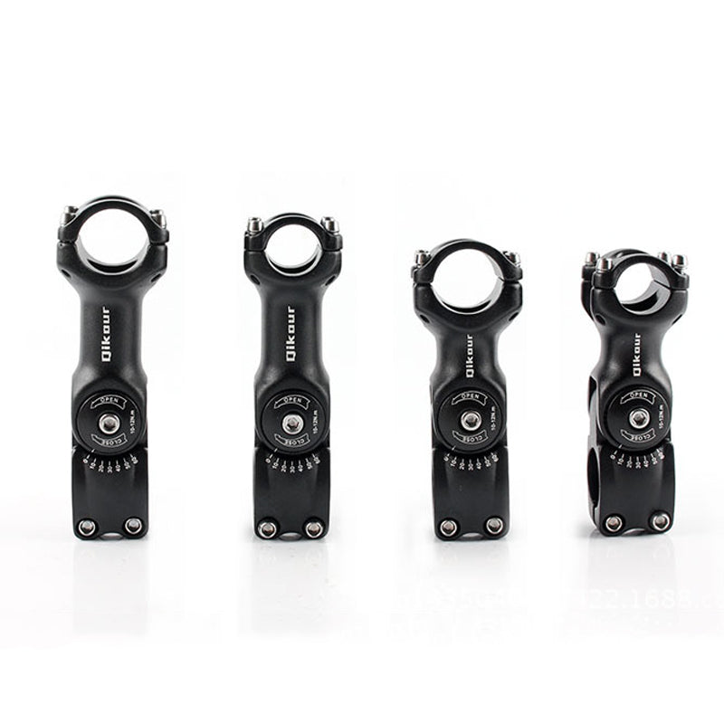 Qikour 25.4/31.8mm 60 Adjustable Bike Stem Riser Road Mountain Bicycle Cycling Accessories