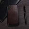 Retro Magnetic Absorption PU Leather Soft TPU Case for iPhone X