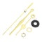 10pcs 20mm Shaft Length Gold Hands Quartz Wall Clock Silent Movement Mechanism Repair Parts
