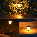 4pcs Solar Power LED Lawn Light Flickering Flame Outdoor Garden Yard Landscape Lamp