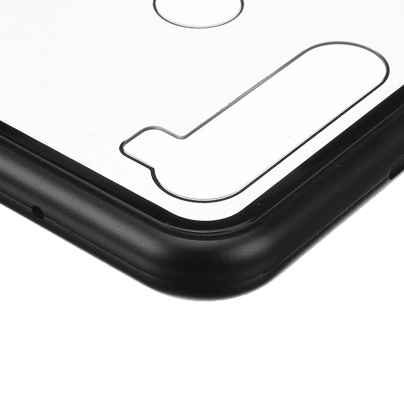 For Xiaomi Redmi Note 8T Case Bakeey Magnetic Adsorption Metal Tempered Glass Flip Protective Case