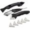 3Pcs Silicone Scraper Caulking Grouting Sealant Finishing Cleaning Tool Kit