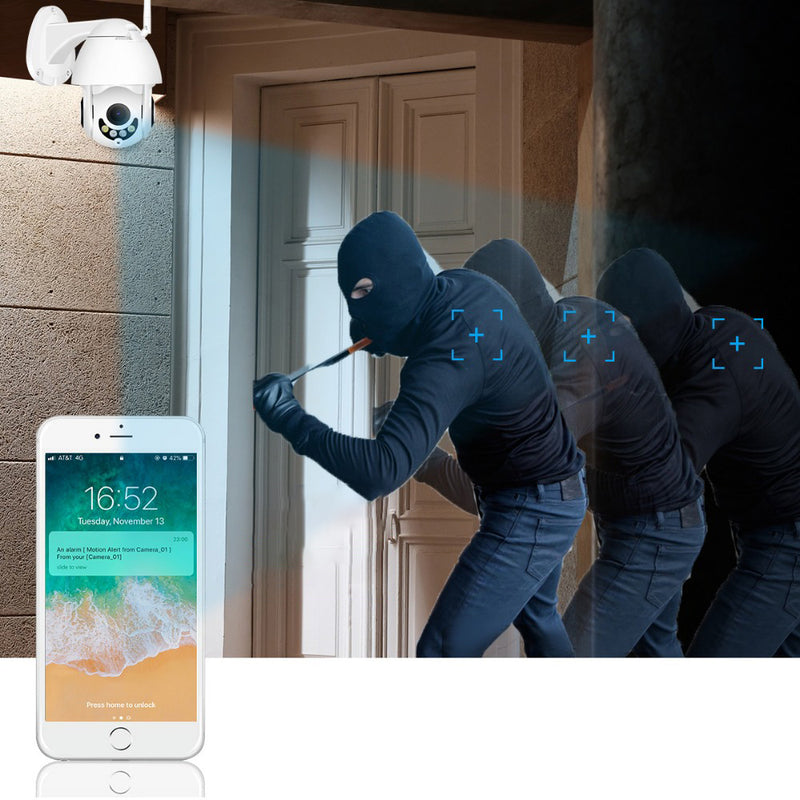 BESDER XMP200 1080P H.265 Speed Dome Outdoor WiFi Wireless Pan Tilt IP Camera 2 Way Audio SD Card IR Vision IP ONVIF Video Surveillance