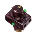 Dual-plug Universal AC250V 6A Support 600-700W B22 Lampholder with Socket Switch Screw Bulb Adapter