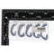 LEO 50pcs/lot 5 Sizes High-carbon Steel Fishing Hook Worm Frog Lure Hooks Bait Hooks With Box