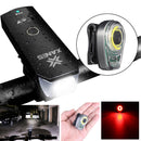XANES Bike Light Set SFL02 600LM T6 Smart Induction Front Light STL02 Smart Taillight USB Rechargeal