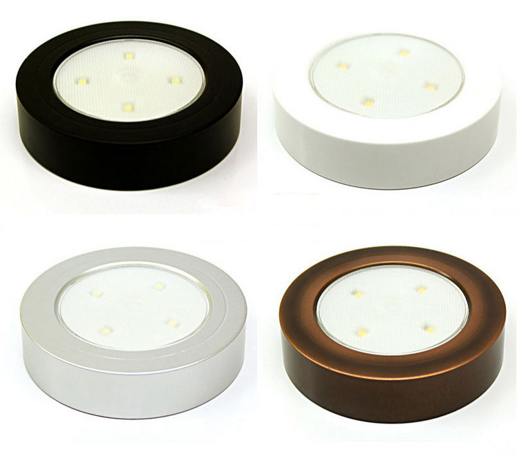 4 LED Touch Night Lights Cordless Stick Tap LED Wall Light Lamp for Indoor Car Battery Powered