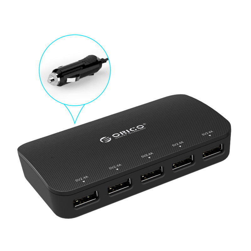 ORICO 25W 5 USB Ports Intelligent Fast Charging Car Charger For iPhone 8 Plus XS 11 Pro Huawei P30 Pro Mate 20 X Mate 30 S10+ Note10
