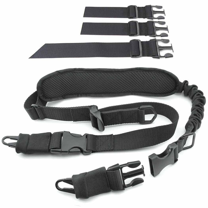 Dual-Point 2 Tactical Sling Swivels Strap Multifunction Mission Adjustable Oblique Crossing Shoulder