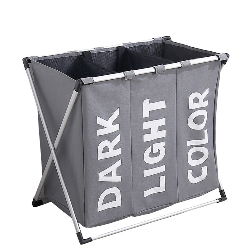 Foldable Storage Baskets Dirty Laundry Basket Oxford Cloth Sub-grid Waterproof