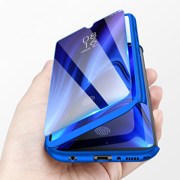 Bakeey 360 Full Cover Frosted Ultra-thin 3 in 1 PC Hard Back Protective Case+Tempered Glass For Xiaomi Redmi Note 8