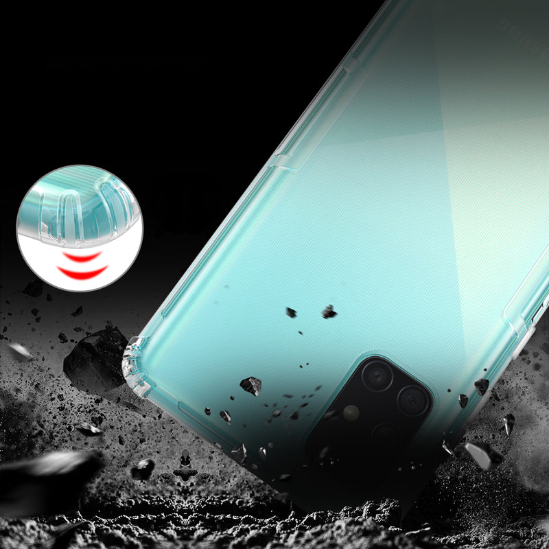 NILLKIN Bumpers Natural Clear Transparent Shockproof Soft TPU Protective Case for Samsung Galaxy A71 2019
