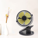 360 Degree Rotating Mini Portable Small Fan Desktop USB Charging Small Clip Fan