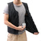 Electric Black Vest Heated Waistcoat Cloth Thermal Warm Pad Winter Body Warmer
