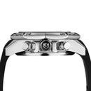 WEIDE 6406 Dual Display Digital Watch Calendar Alarm Luminous Watch Silver Case Men Sport Watch
