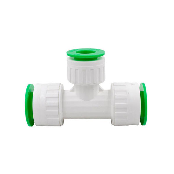 1/2'' 3/4''1'' T Shape 3 Way PPR Quick Connector Manifold Hose Adapter Splitter Tap Water Pipe Fitting for Home Garden Water System