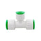 1/2'' 3/4''1'' T Shape 3 Way PPR Quick Connector Manifold Hose Adapter Splitter Tap Water Pipe Fitting for Home Garden Water System