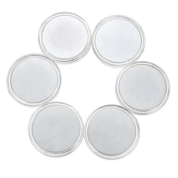 6pcs N35U Heated Bed 25*2mm Circular Magnet with Back Glue High Temperature Glue for 3D Printer