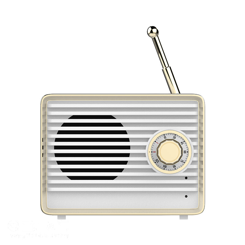 Retro Subwoofer bluetooth Audio Memory Speaker Mini Wireless Portable HIFI Noise Cancelling With Mic