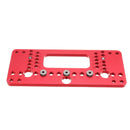 Aluminum Alloy Adjustable Metric Cabinet Hardware Jig Plus Cabinet Door Knob Handle Install Drill Guide Template Jig with 4.2mm Drill Bit Set