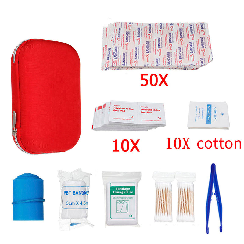 145Pcs Upgraded Outdoor / Indoor Emergency Survival First Aid Kit Survival Gear for Home Office Car Boat Camping Hiking Travel