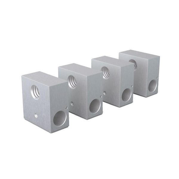 Anet 4Pcs 20*20*10mm 6 M6 Aluminium Heating Block for Prusa i3 3D Printer Extruder Hot End