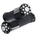 Pair 7/8 22mm Motorcycle Hand Grip Bar Motor Bike Handlebar Aluminum Rubber