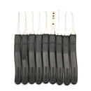 Transparent Inner Visual Padlock Practice Set with 9Pcs Unlocking Lock Pick / Key Lock Pick Tools
