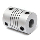 5mm x 8mm Aluminum Flexible Shaft Coupling OD19mm x L25mm CNC Stepper Motor Coupler Connector