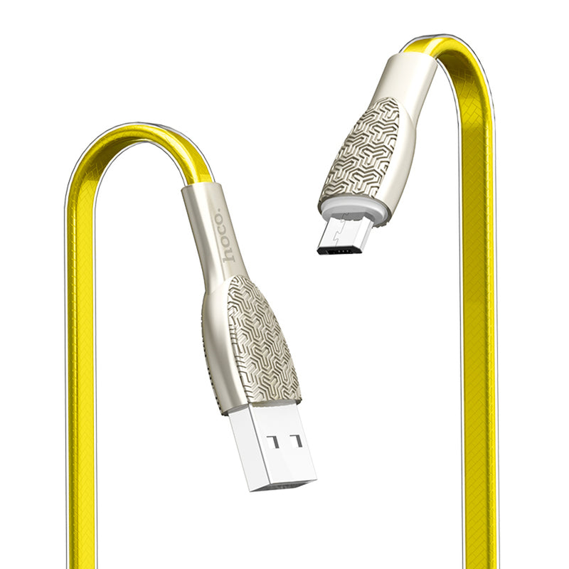 HOCO U52 Micro USB Charging Data Cable for Tablet Smartphone 1.2M